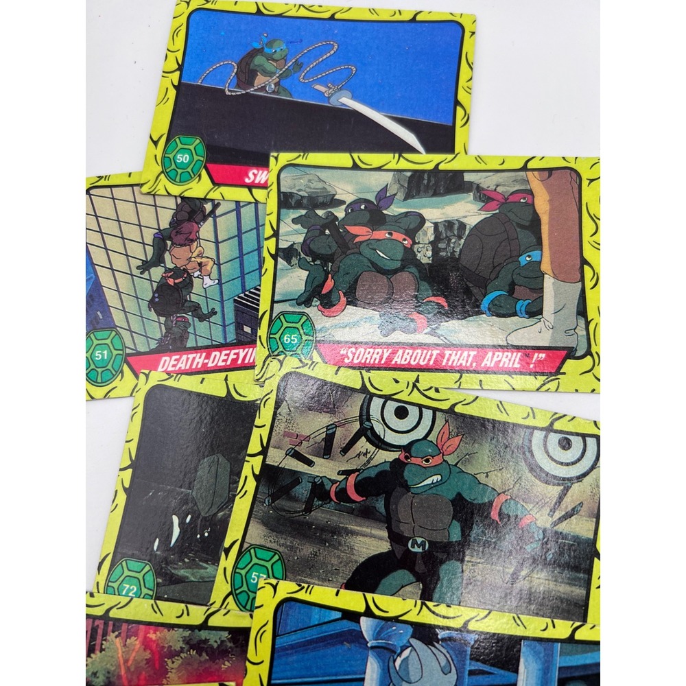 1989 Topps Teenage Mutant Ninja Turtles Trading Cards Lot of 11 Splinter Sticker - Picture 2 of 9